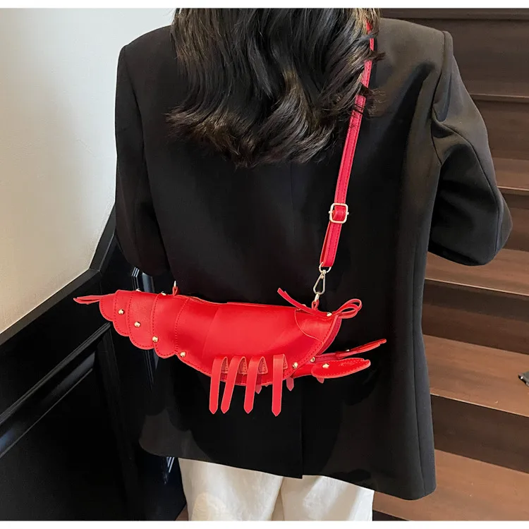 Crayfish Bag Chain Cute Small Bag New Cute Crossbody Bag New Style Distinctive Women's Bag Trendy Girl's Didi Trendy Bag display picture 2