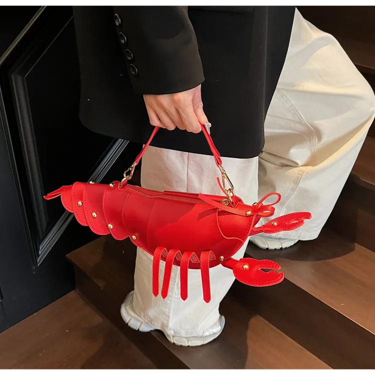 Crayfish Bag Chain Cute Small Bag New Cute Crossbody Bag New Style Distinctive Women's Bag Trendy Girl's Didi Trendy Bag display picture 3