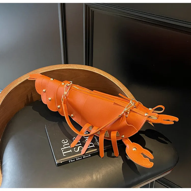 Crayfish Bag Chain Cute Small Bag New Cute Crossbody Bag New Style Distinctive Women's Bag Trendy Girl's Didi Trendy Bag display picture 5