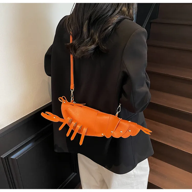 Crayfish Bag Chain Cute Small Bag New Cute Crossbody Bag New Style Distinctive Women's Bag Trendy Girl's Didi Trendy Bag display picture 8