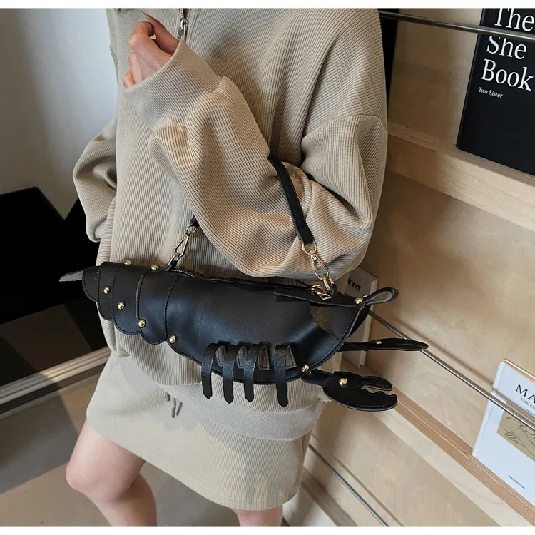 Crayfish Bag Chain Cute Small Bag New Cute Crossbody Bag New Style Distinctive Women's Bag Trendy Girl's Didi Trendy Bag display picture 9