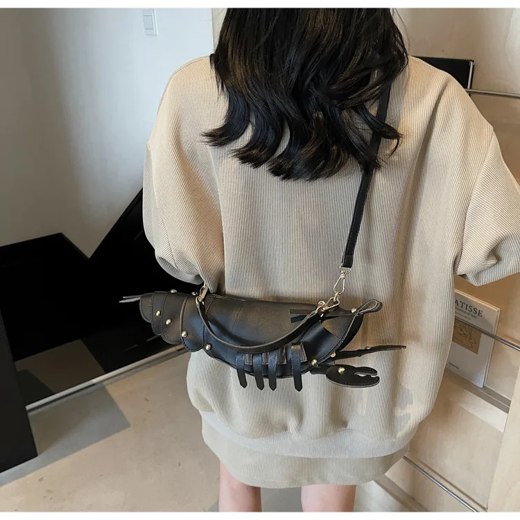 Crayfish Bag Chain Cute Small Bag New Cute Crossbody Bag New Style Distinctive Women's Bag Trendy Girl's Didi Trendy Bag display picture 10