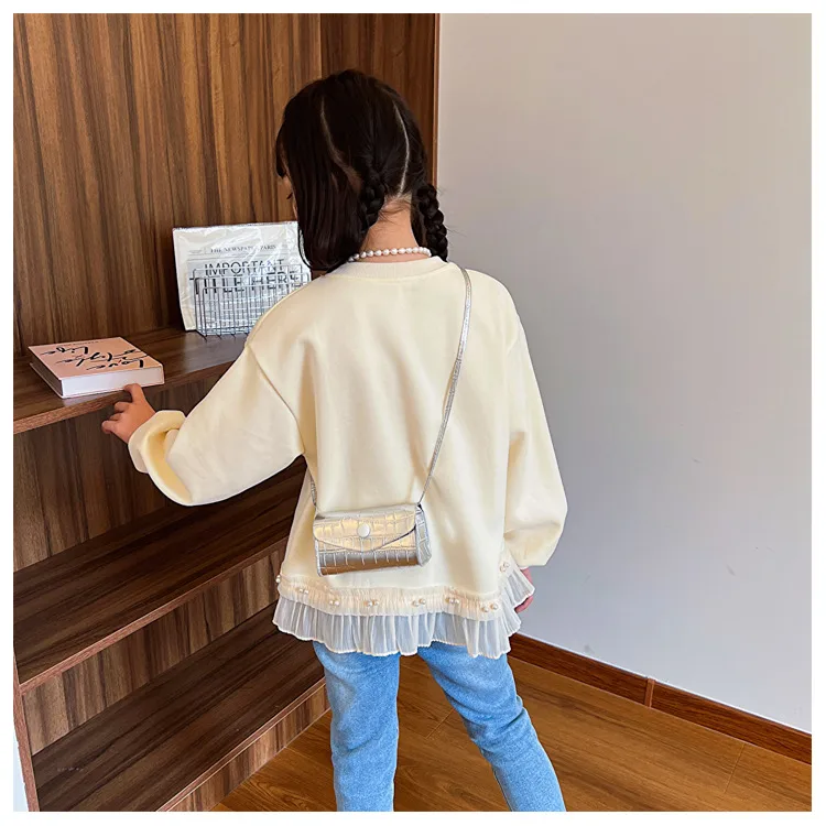 Fashion Foreign Trade Children's Bag Stylish Girls' Crossbody Bag New Solid Color Children's Mini Bag Coin Purse display picture 6