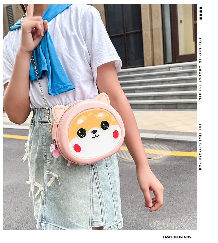 New Children's Hard Shell Cartoon Coin Purse Boy's And Boy's Lucky Rabbit Crossbody Bag Cartoon Cute Shoulder Bag display picture 1