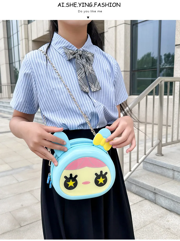 New Children's Hard Shell Cartoon Coin Purse Boy's And Boy's Lucky Rabbit Crossbody Bag Cartoon Cute Shoulder Bag display picture 2