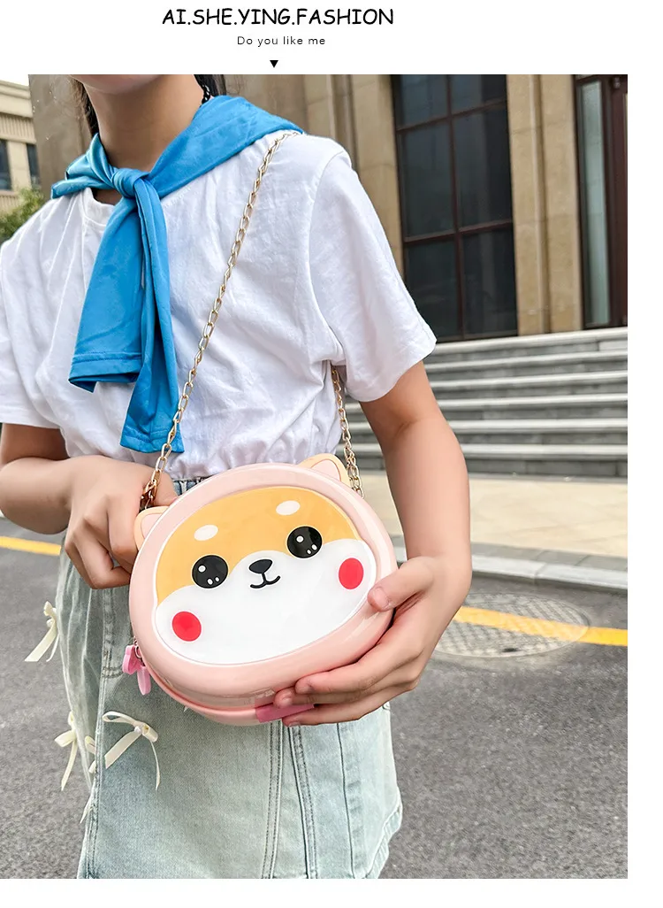 New Children's Hard Shell Cartoon Coin Purse Boy's And Boy's Lucky Rabbit Crossbody Bag Cartoon Cute Shoulder Bag display picture 3