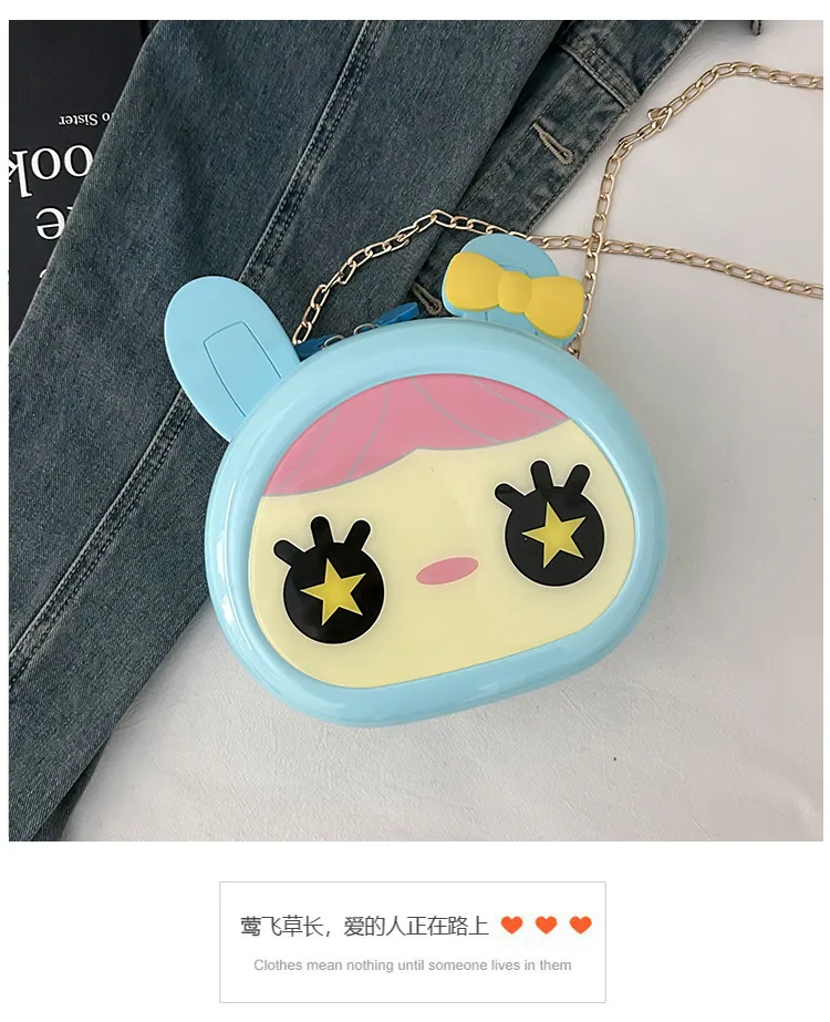 New Children's Hard Shell Cartoon Coin Purse Boy's And Boy's Lucky Rabbit Crossbody Bag Cartoon Cute Shoulder Bag display picture 19