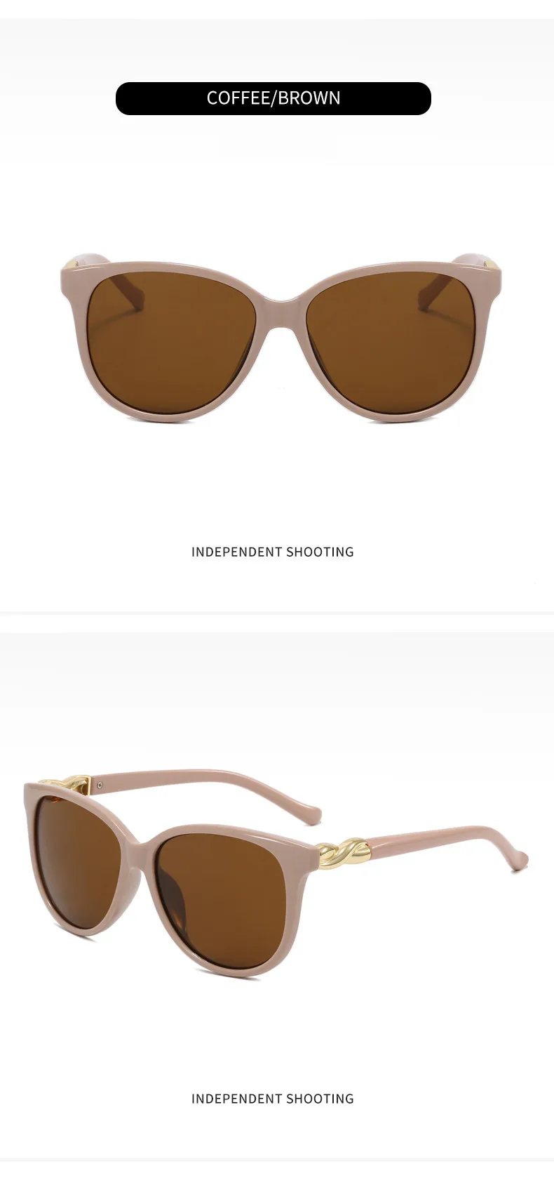 Casual Retro Streetwear Solid Color PC UV400 Protection Oval Frame Full Frame Glasses display picture 11