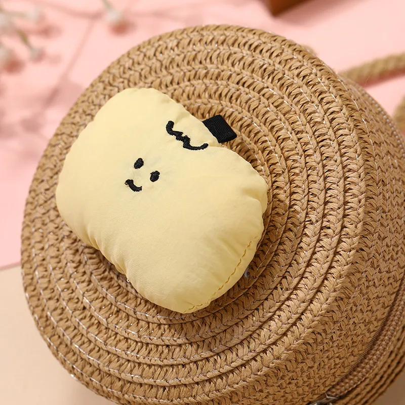 Summer Children's Bag Cute All-match Apple Straw Bag Woven Bag Seaside Vacation Straw Bag Little Girl Crossbody Bag display picture 14
