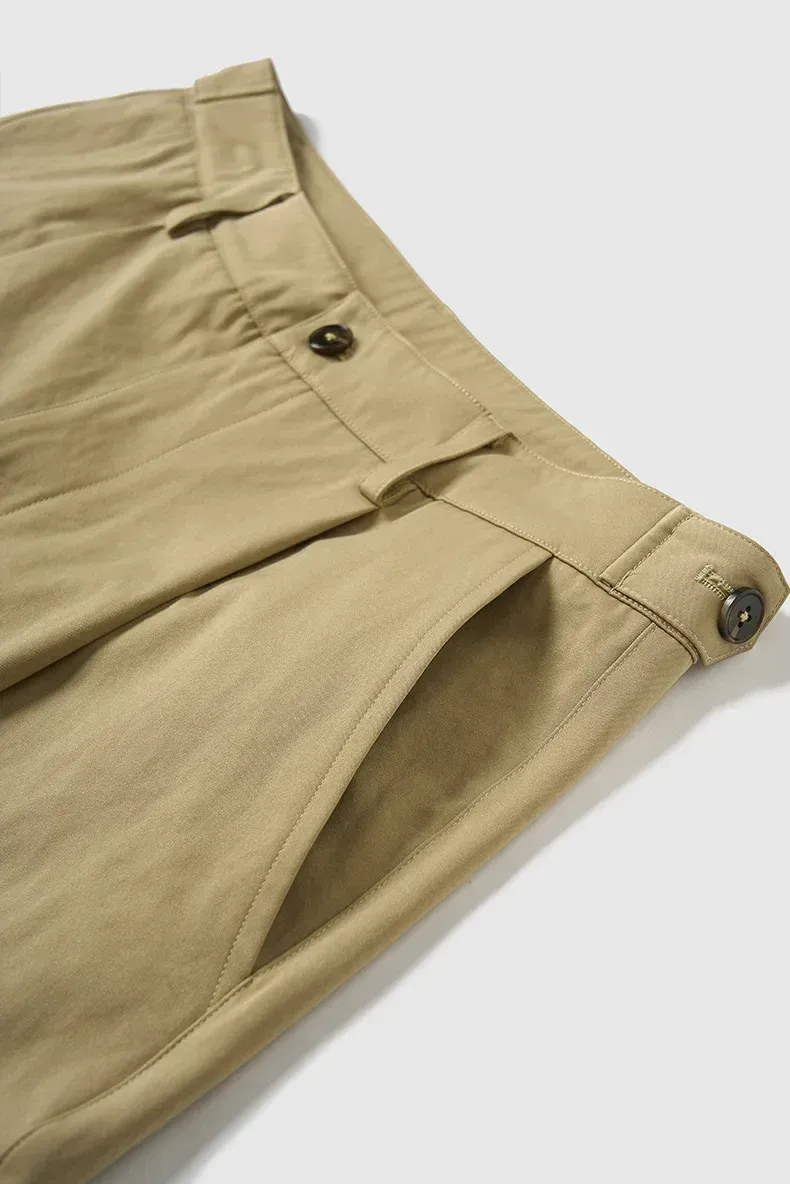 ABS Men's | Stretch Pleated Machete Overalls  Autumn And Winter New New Casual Pants Stretch Anti-wrinkle Wide Leg Pants display picture 4