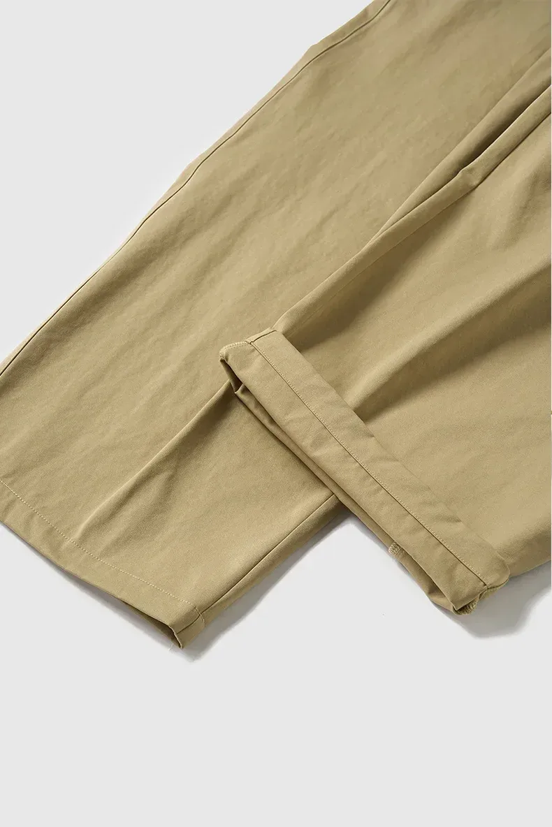 ABS Men's | Stretch Pleated Machete Overalls  Autumn And Winter New New Casual Pants Stretch Anti-wrinkle Wide Leg Pants display picture 5