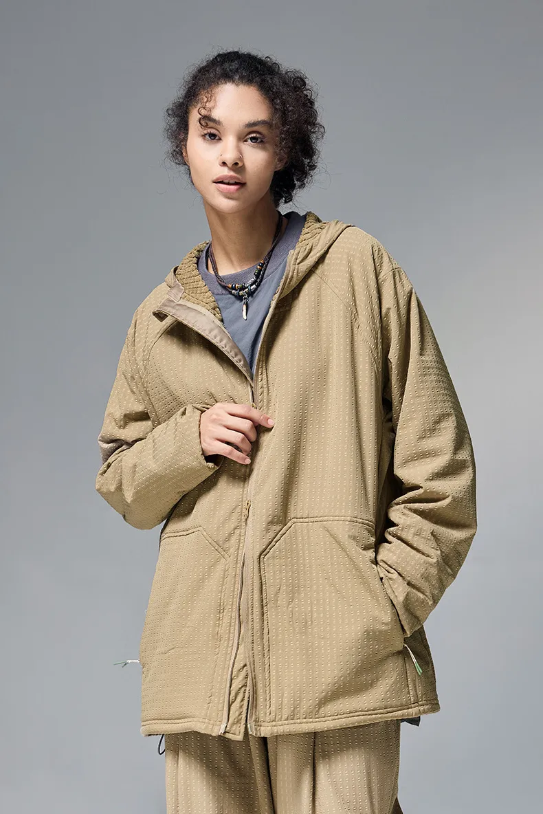 ABS Men's | Square Elastic Velvet Hooded Sports Suit  Autumn And Winter New Sports Zipper Coat Wide Leg Pants display picture 14
