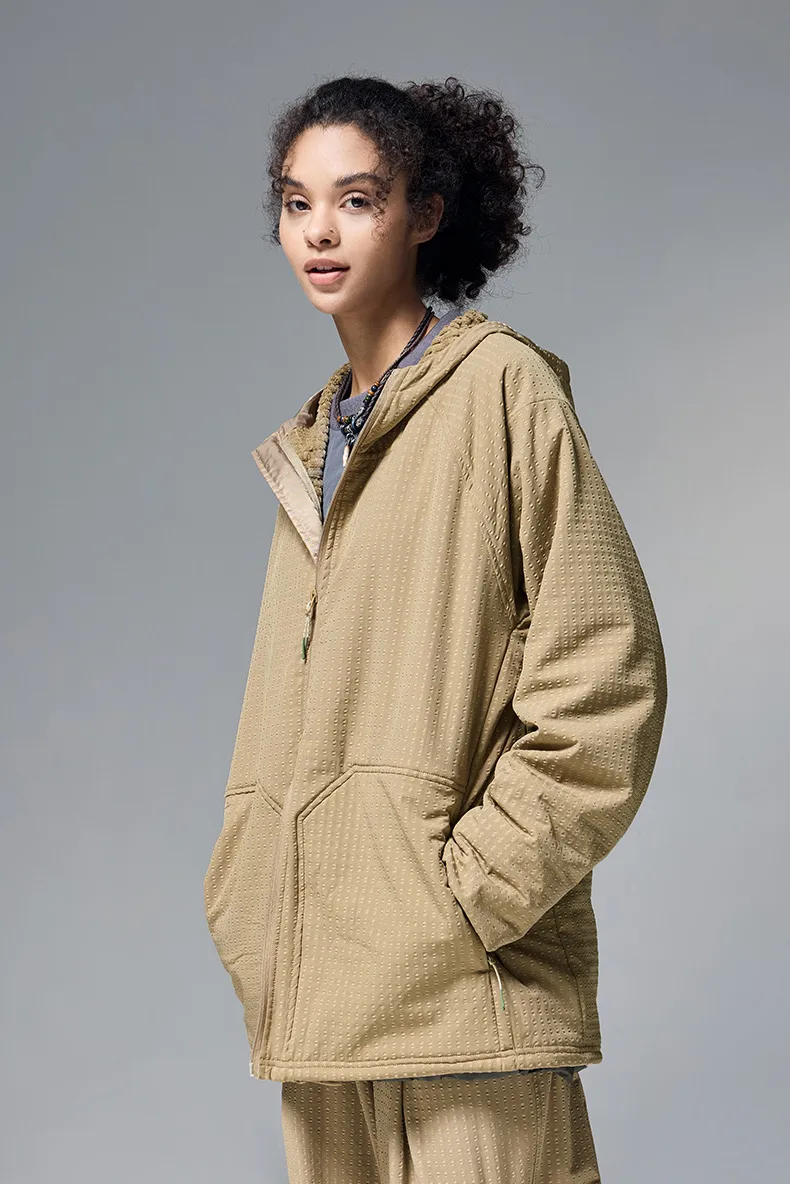 ABS Men's | Square Elastic Velvet Hooded Sports Suit  Autumn And Winter New Sports Zipper Coat Wide Leg Pants display picture 15