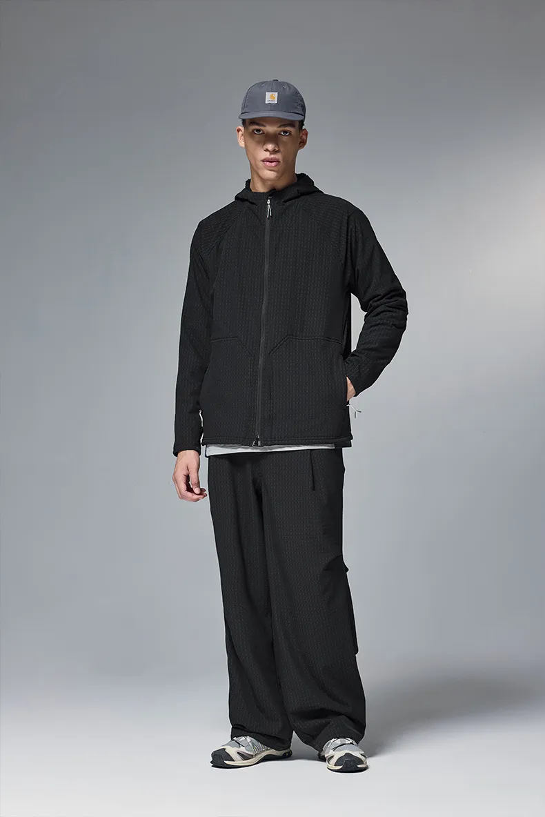 INF Men's Wear | Grid Velvet Sports Suit  Fall/Winter New Lulu Ping For Hooded Casual Suit Couple display picture 8