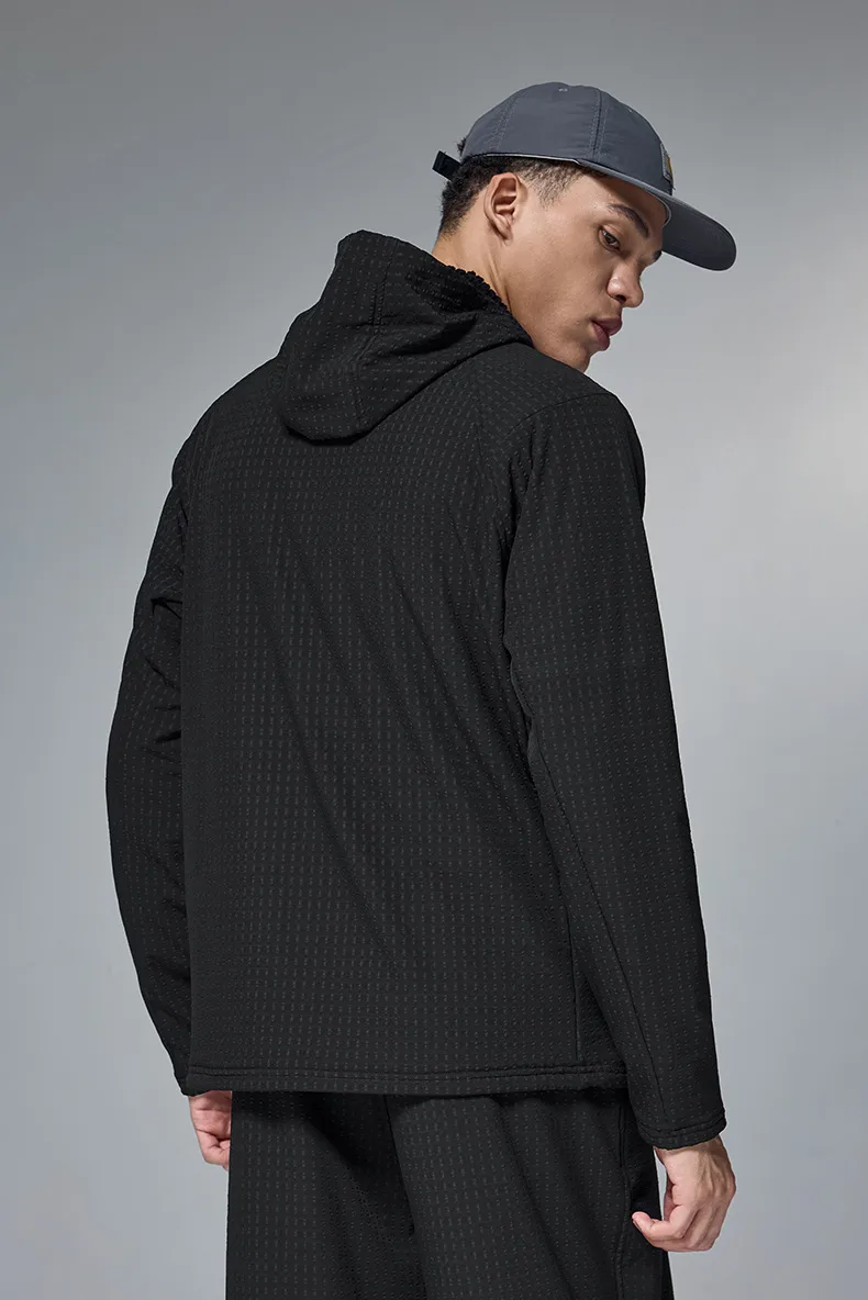 INF Men's Wear | Grid Velvet Sports Suit  Fall/Winter New Lulu Ping For Hooded Casual Suit Couple display picture 10