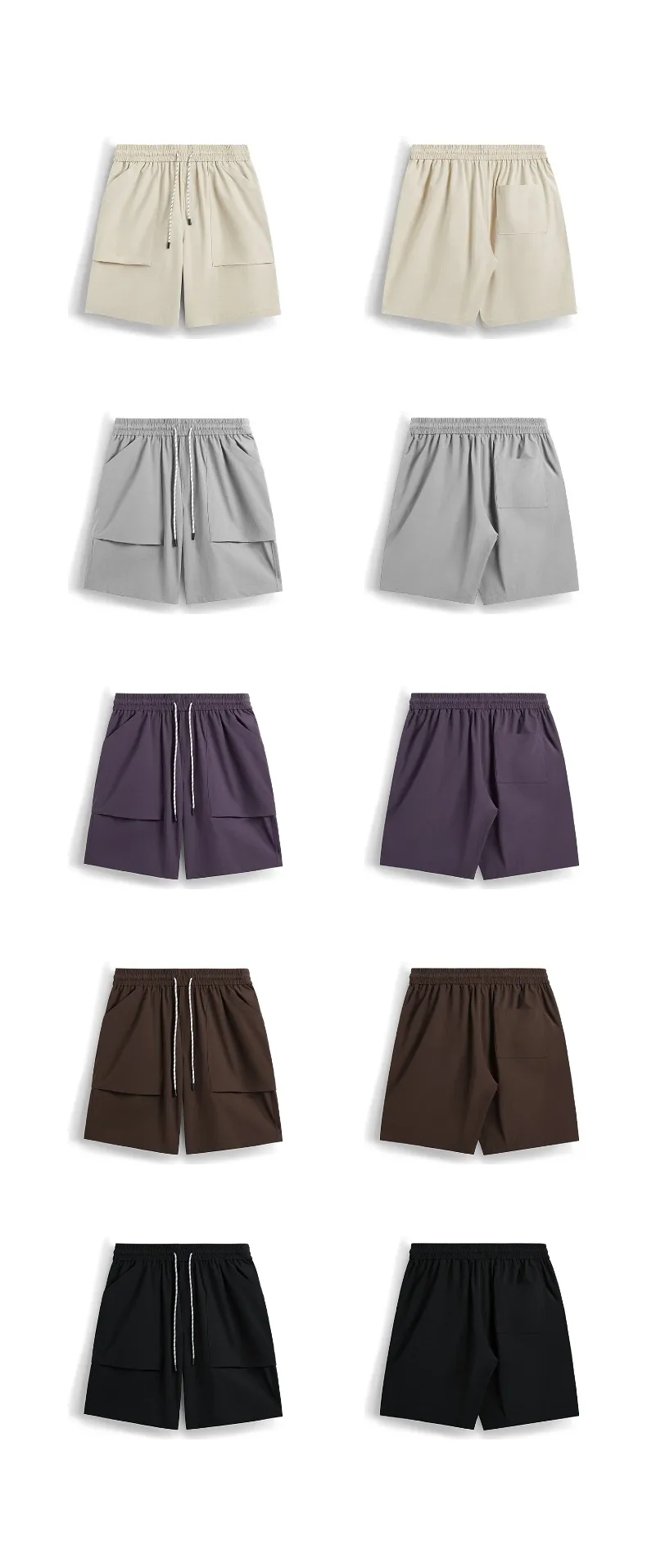 INF Men's Clothing | Stretch Sports Shorts  Spring And Summer New Street Large Pocket Loose Casual Men's Shorts display picture 17