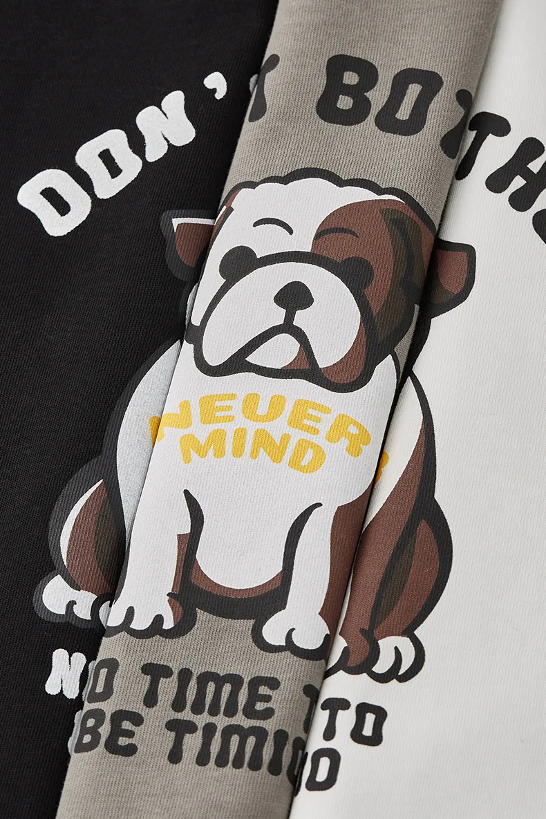 Jie Zhan Men's Wear | Fa Dou Fun Printed T-shirt  Spring/Summer New American Retro Heavy Casual Short Sleeve display picture 27