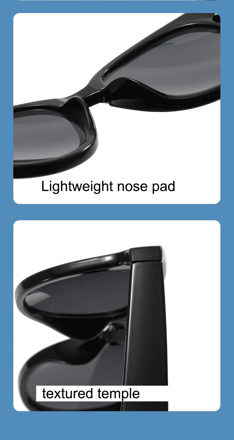 Casual Retro Classic Style Solid Color PC UV400 Protection Oval Frame Full Frame Glasses display picture 8
