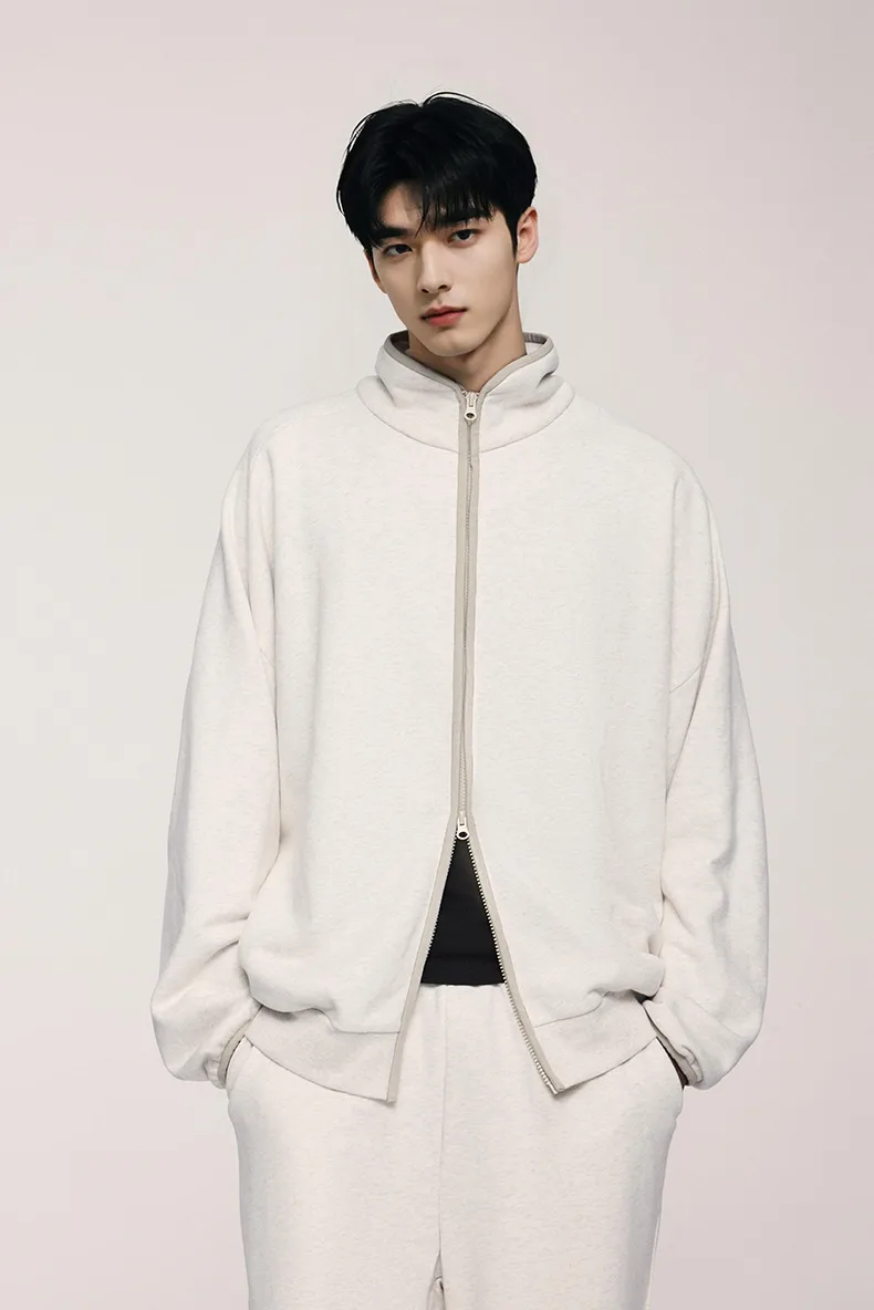 ABS Men's | American Sports Collar Coat  Autumn And Winter New Street Contrast Side Jacket Cardigan Top display picture 7