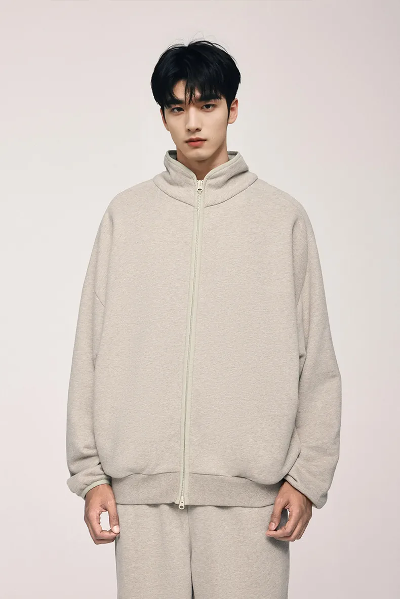 ABS Men's | American Sports Collar Coat  Autumn And Winter New Street Contrast Side Jacket Cardigan Top display picture 12