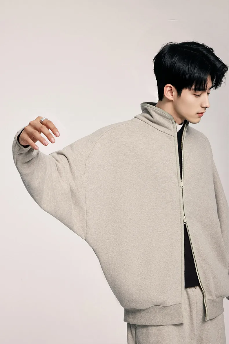 ABS Men's | American Sports Collar Coat  Autumn And Winter New Street Contrast Side Jacket Cardigan Top display picture 14