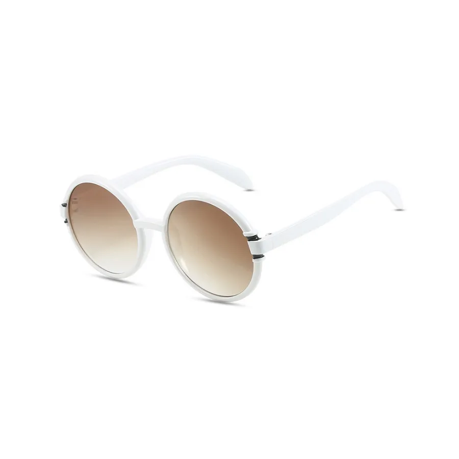 Cute Vintage Style Simple Style Solid Color Ac UV400 Protection Round Frame Full Frame Glasses display picture 6