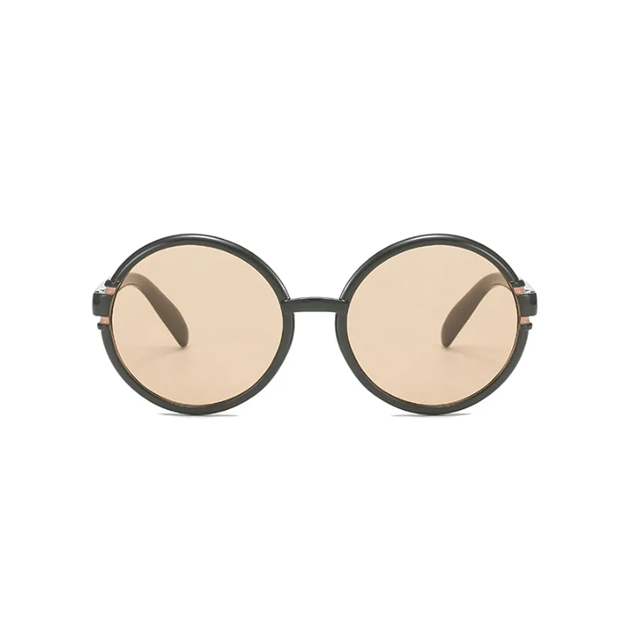 Cute Vintage Style Simple Style Solid Color Ac UV400 Protection Round Frame Full Frame Glasses display picture 3