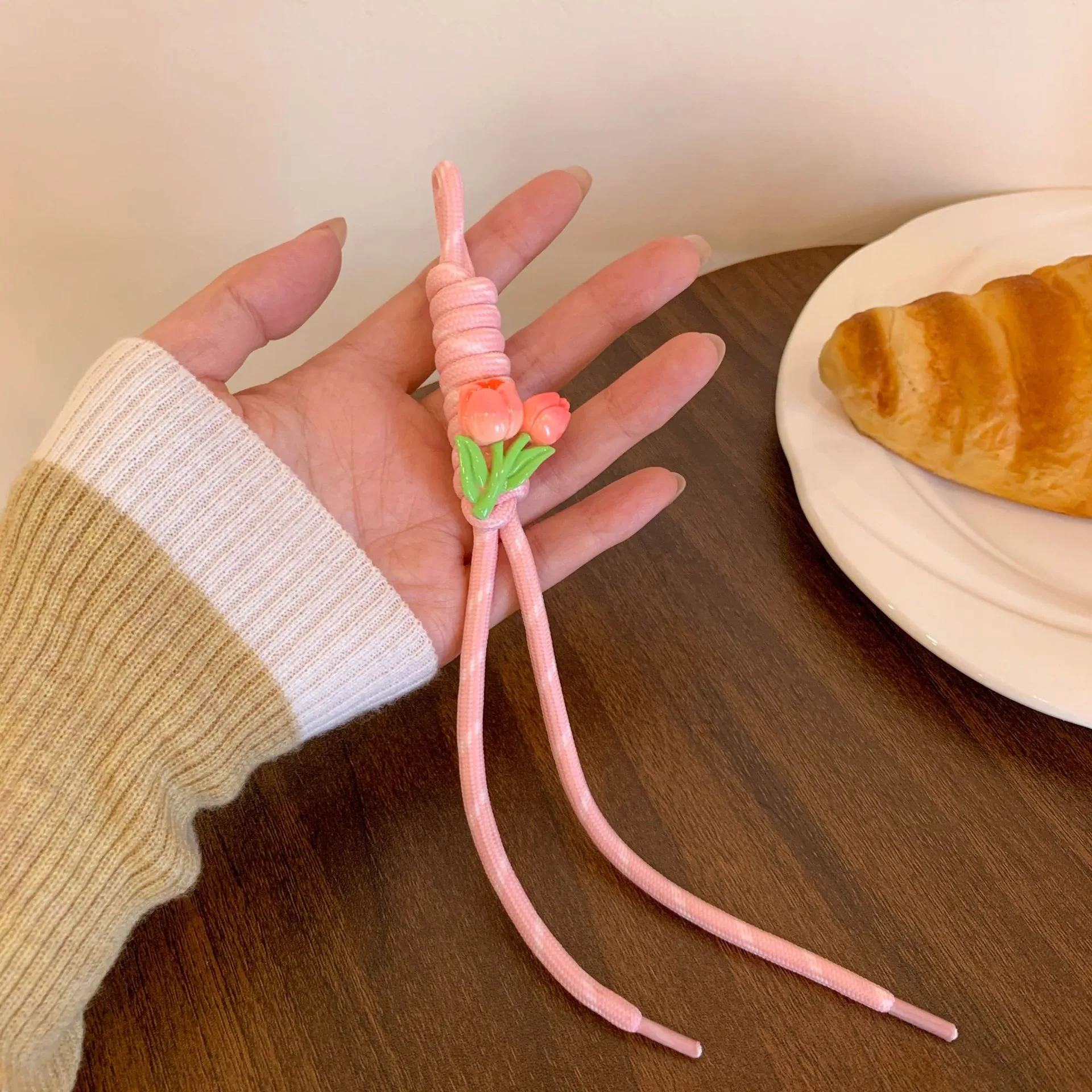New Style Lanyard Miu Style Bag Pendant Accessories DIY Bag Hanging Mobile Phone Rope Bracelet Woven Rope Keychain Women's Woven Rope display picture 9