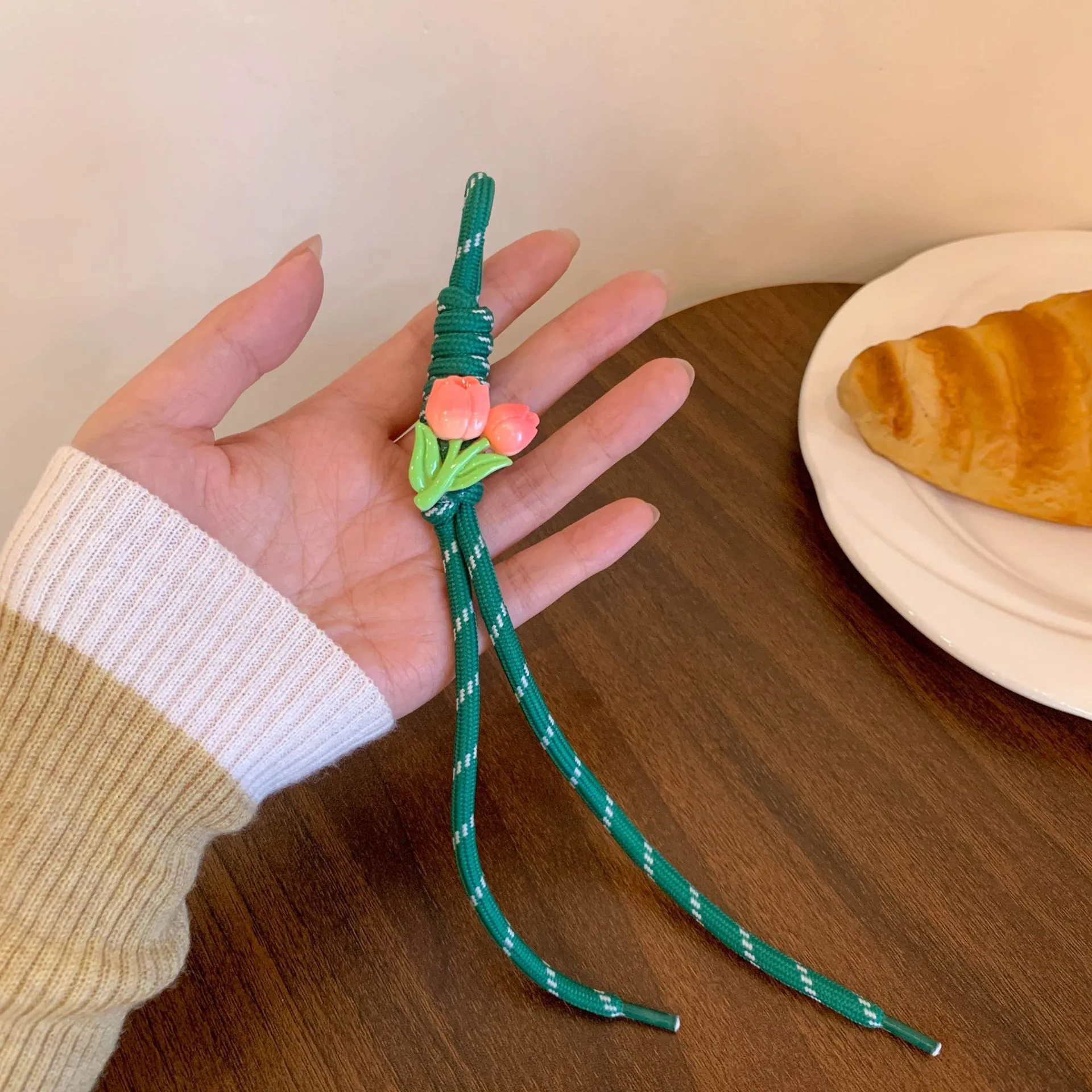 New Style Lanyard Miu Style Bag Pendant Accessories DIY Bag Hanging Mobile Phone Rope Bracelet Woven Rope Keychain Women's Woven Rope display picture 12