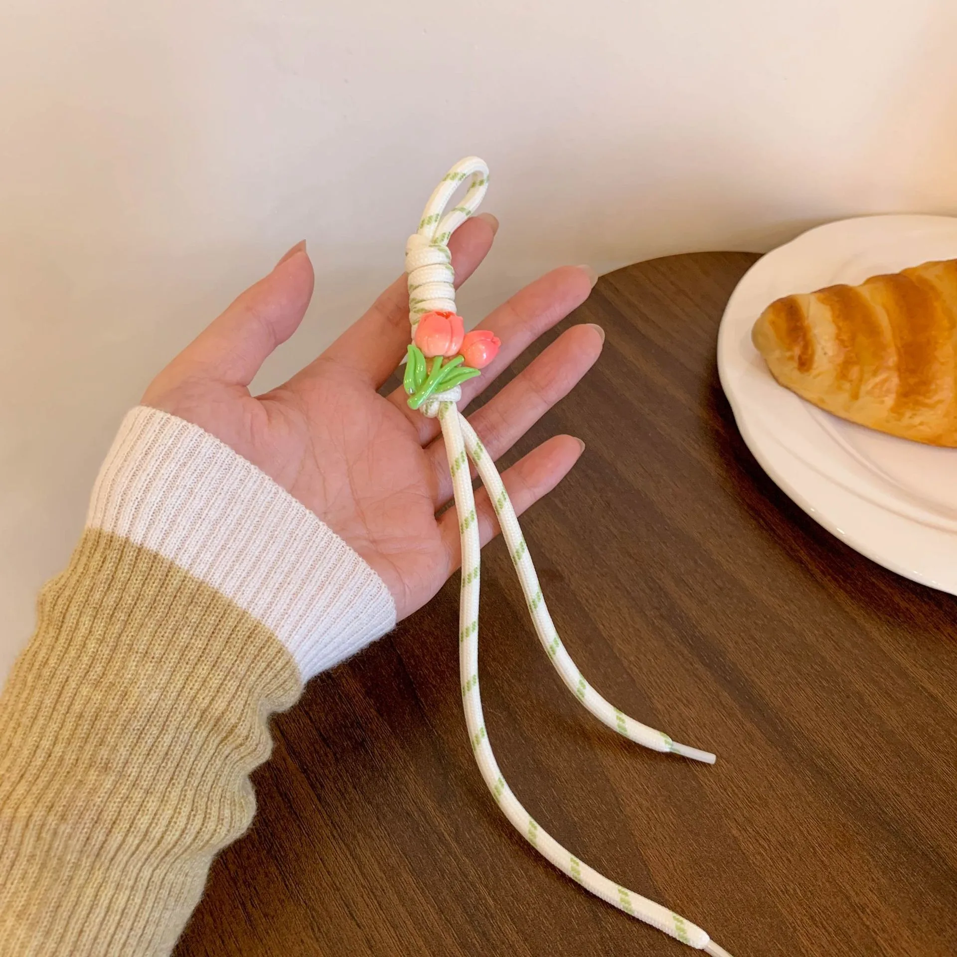 New Style Lanyard Miu Style Bag Pendant Accessories DIY Bag Hanging Mobile Phone Rope Bracelet Woven Rope Keychain Women's Woven Rope display picture 14
