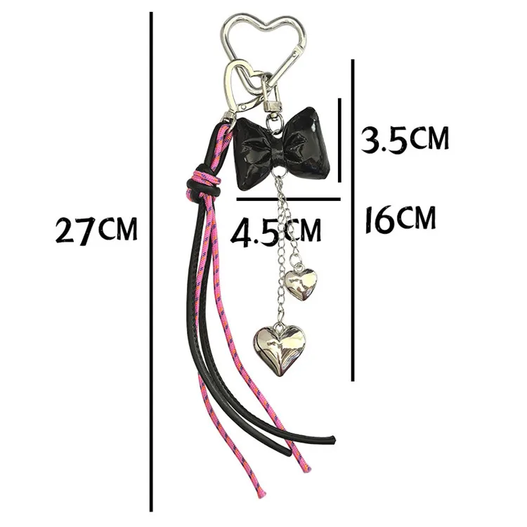 Wholesale New PU Leather Rope Keychain Pendant Ins Fashion All-match Bag Chain Pendant Accessories Diy Hand-woven display picture 2