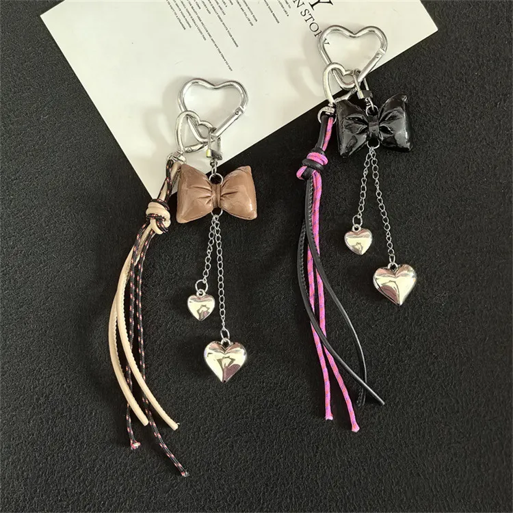 Wholesale New PU Leather Rope Keychain Pendant Ins Fashion All-match Bag Chain Pendant Accessories Diy Hand-woven display picture 6