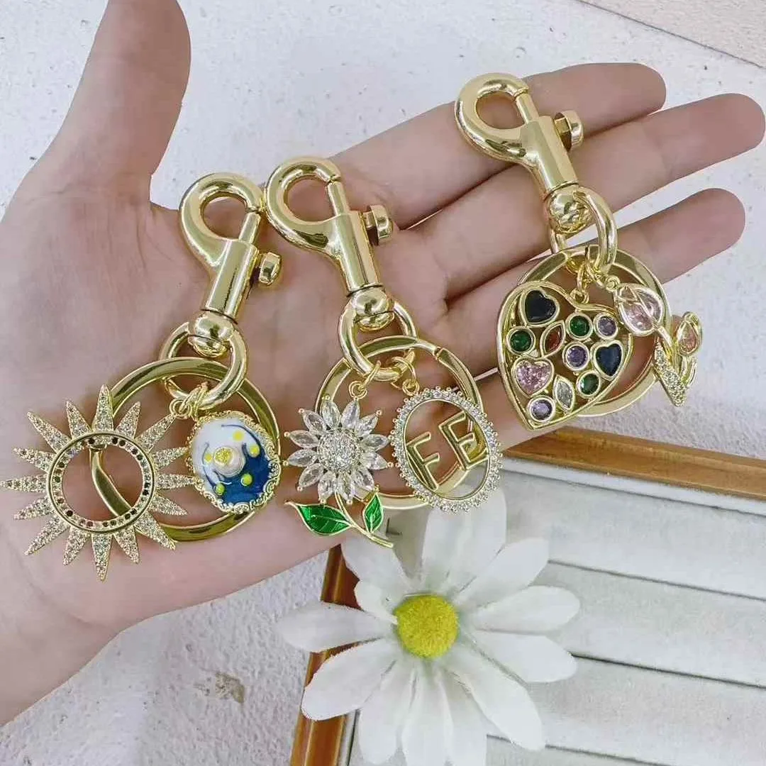 1 Pc/Package Modern Style Simple Style Vocabulary Words/Name Sun Eye Copper Polishing Plating Inlay Zircon Unisex Keychain display picture 4