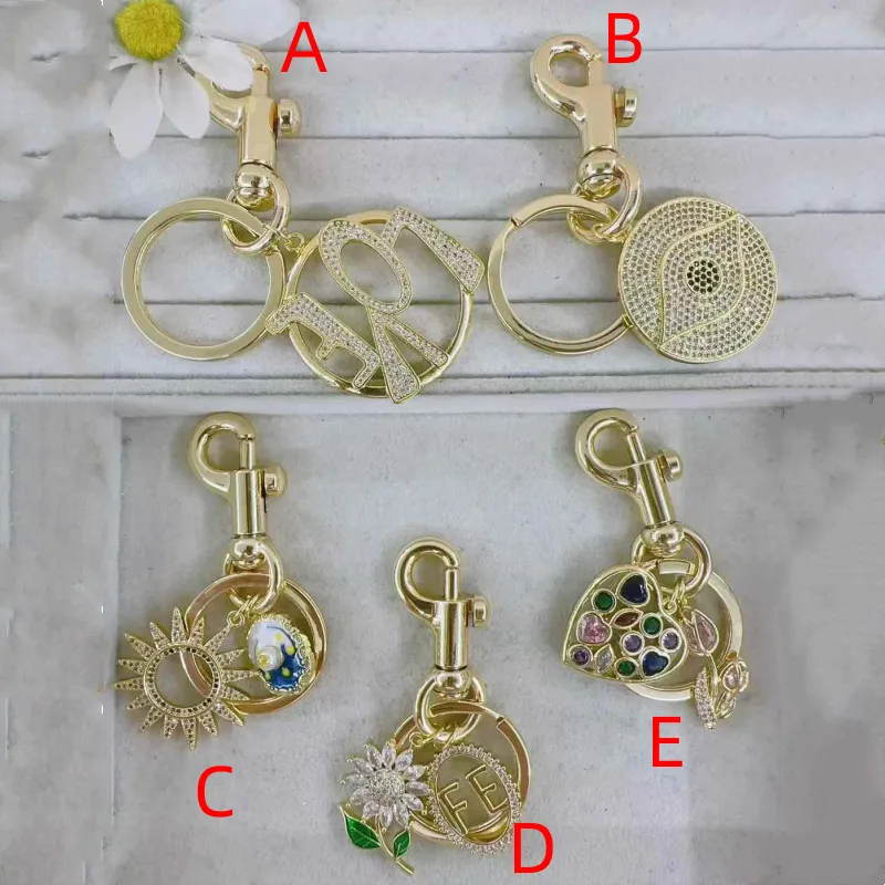 1 Pc/Package Modern Style Simple Style Vocabulary Words/Name Sun Eye Copper Polishing Plating Inlay Zircon Unisex Keychain display picture 2