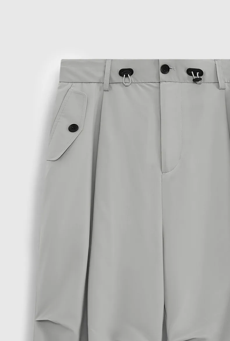 Jiezhan Discount Store | Skin Sense Air Conditioning Pants Cool Sense Casual Pants Tide Brand Loose Comfortable Wide Leg Pants Men display picture 17