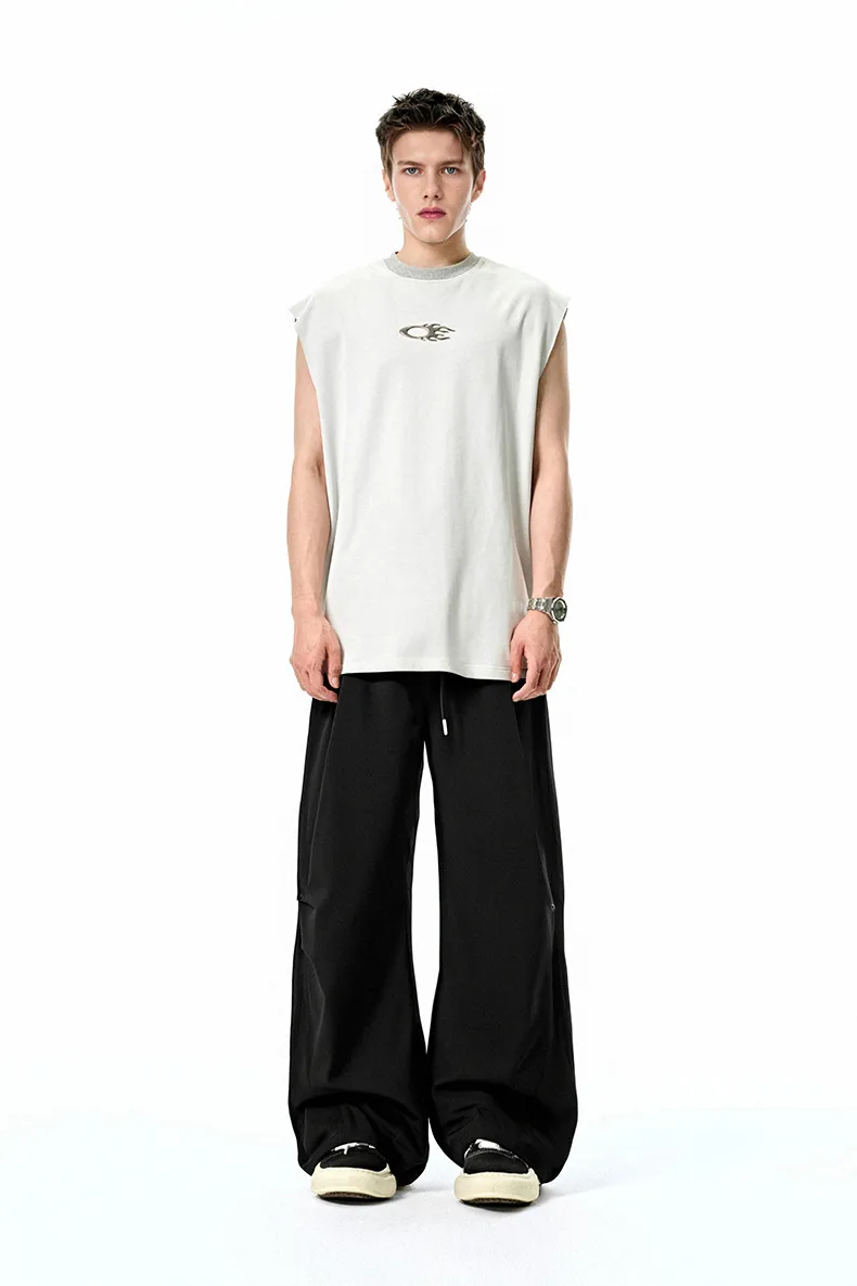 Jie Zhan Men's Wear | Four-sided Elastic Quick-drying Air-conditioning Pants  Spring/Summer New Cool Quick-drying Paratroopers Workwear Ice Silk Pants display picture 3