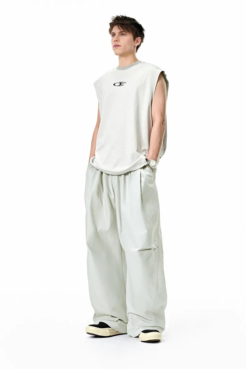 Jie Zhan Men's Wear | Four-sided Elastic Quick-drying Air-conditioning Pants  Spring/Summer New Cool Quick-drying Paratroopers Workwear Ice Silk Pants display picture 6