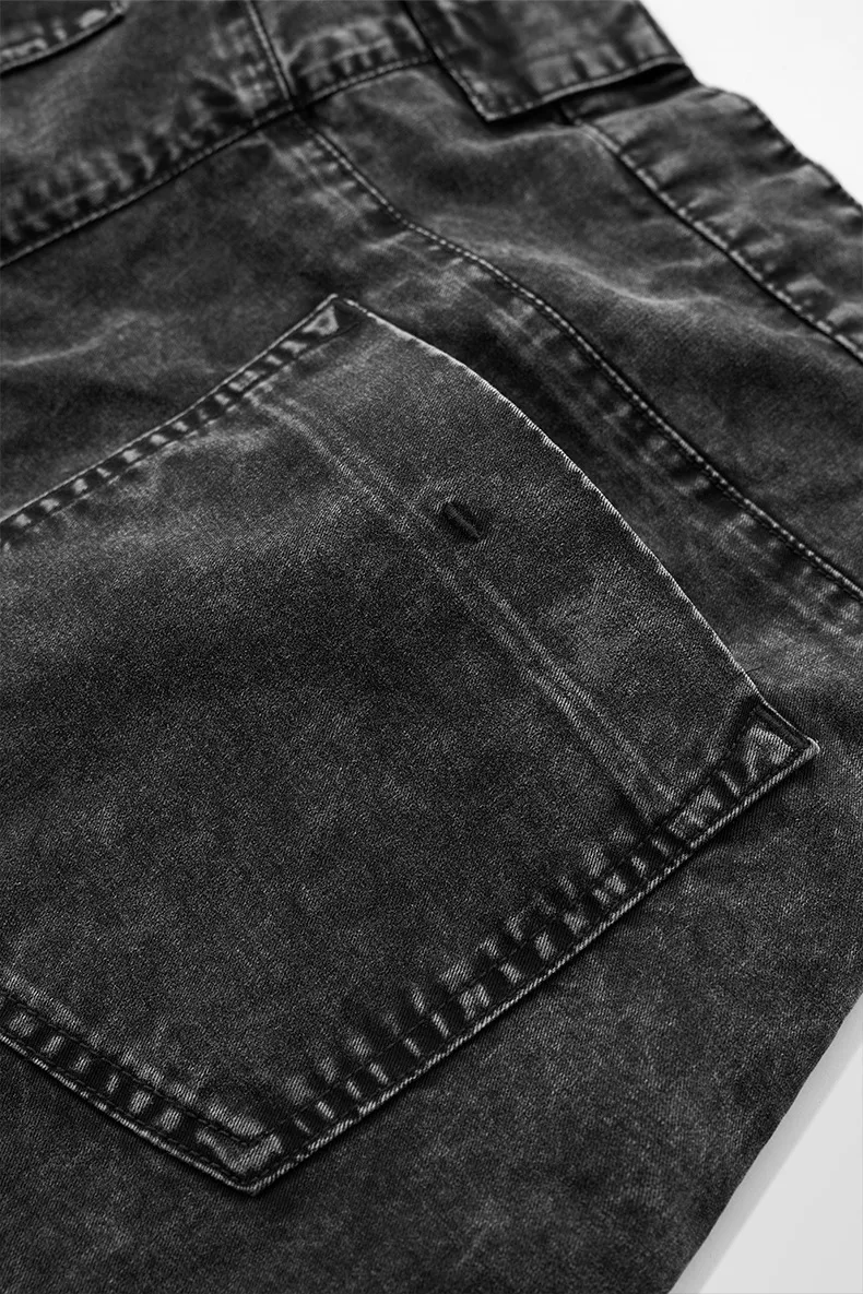 Jie Zhan Men's Wear | Seven-point Three-dimensional Cut Washing Scimitar Pants 25 Spring/Summer New Products Old Street Workwear Shorts Men display picture 8