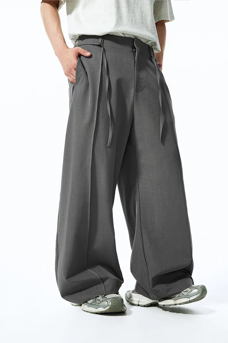 Jiezhan Men's Wear | Machete Wide Leg Pants 25 Spring And Summer New American Street Workwear Cleanfit Casual Pants display picture 5