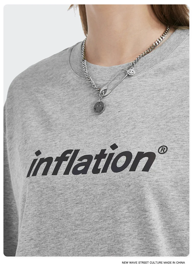Jie Zhan Discount Store | Loosen Edition Laser Colorful Letter Printing Fashion Brand Street Short Sleeve T-shirt Male display picture 14