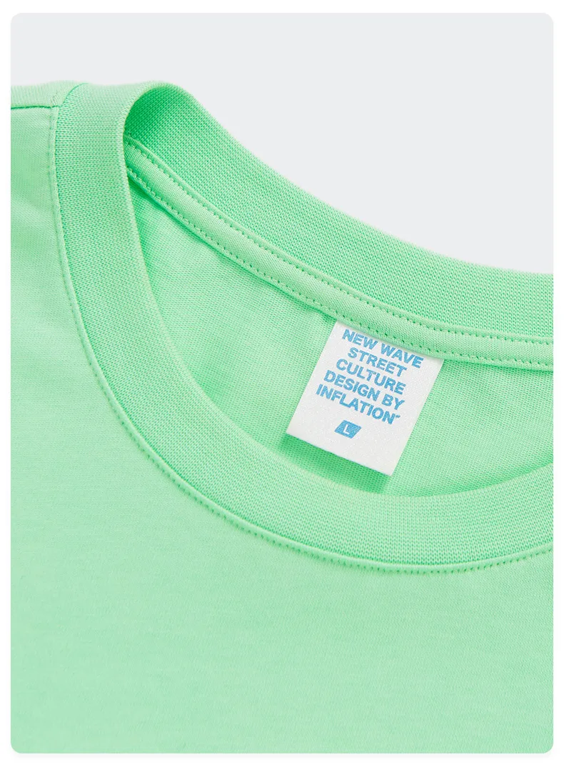 Jie Zhan Discount Store | Loosen Edition Laser Colorful Letter Printing Fashion Brand Street Short Sleeve T-shirt Male display picture 18