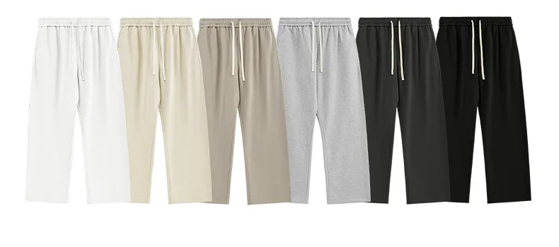 ABS Men's Wear | 445g Heavy Straight Pants  Spring And Summer New Fashion Brand Loose Daily Leisure Sports Pants display picture 2
