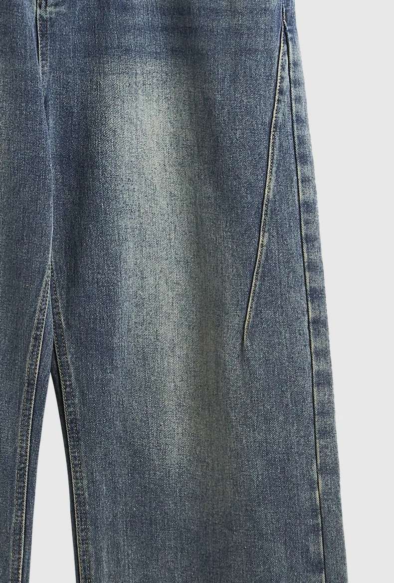 INF Men's | Rough Edge Wash Water Wide Leg Jeans  Spring And Summer New Fashion Brand Street Loose Men's Straight Pants display picture 14