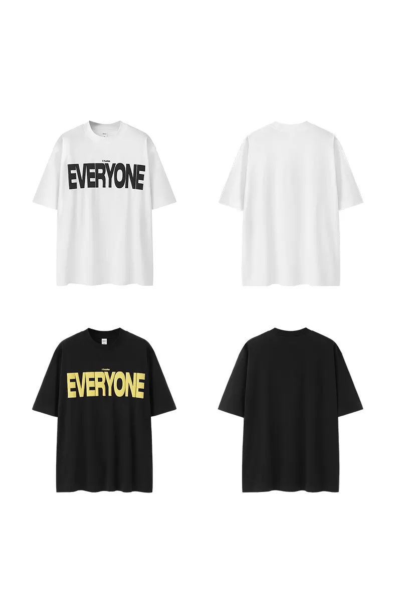 Jie Zhan Men's Wear | 265G American Foam Printing Wide T-shirt  Spring/Summer New Street Tide Brand Heavy Short Sleeve display picture 17