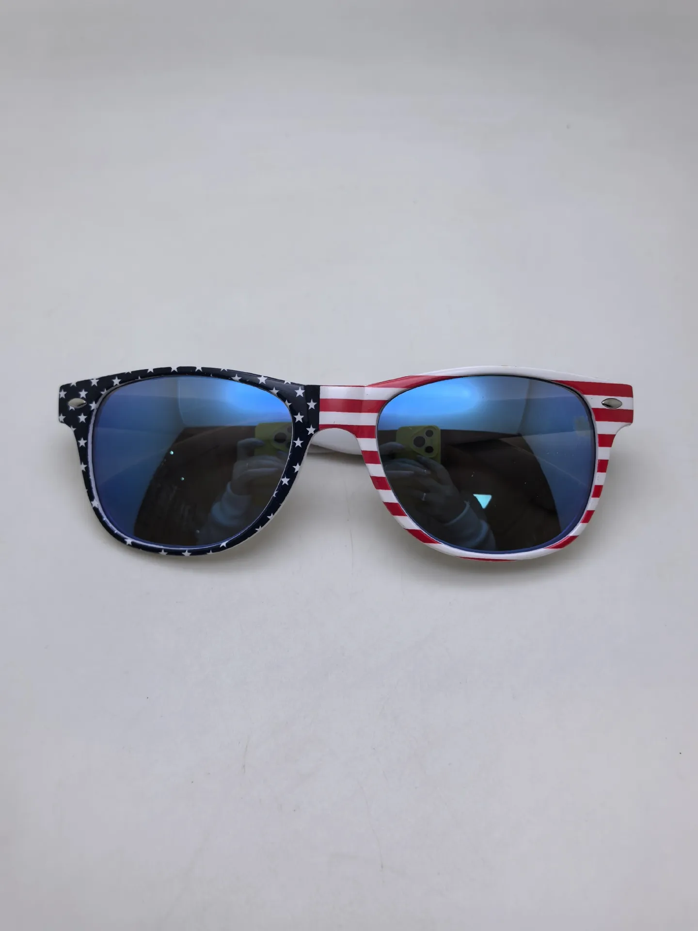 Sunglasses  Rice Nails Flag Glasses Ball Party American Flag Sunglasses Independence Day UV400 display picture 7