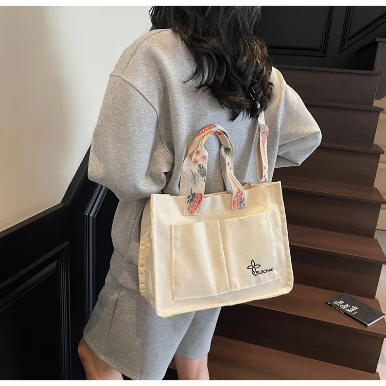 Tote Bag New New-style Casual Handbag Simple All-match Student Class Commuter Shoulder Crossbody Bag For Women display picture 7