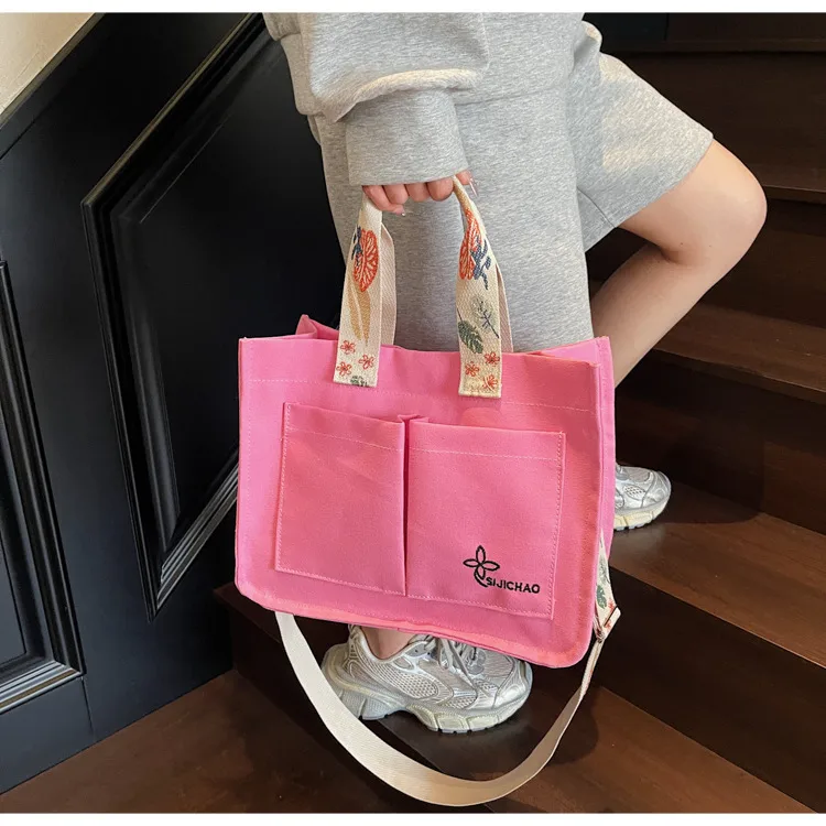 Tote Bag New New-style Casual Handbag Simple All-match Student Class Commuter Shoulder Crossbody Bag For Women display picture 10