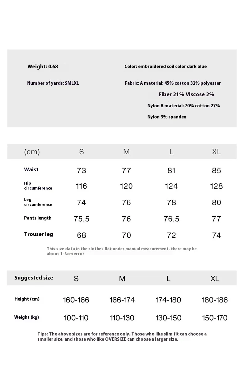 Jie Zhan Men's Wear | Fake Two-piece Seven-point Wash Jeans  Spring/Summer New American Street Casual Shorts Men display picture 1