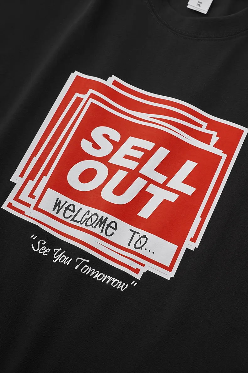 Jie Zhan Men's Wear | SellOut Letter Printed T-shirt  Spring/Summer New Pin Solona Cool Street Short Sleeve Men display picture 6