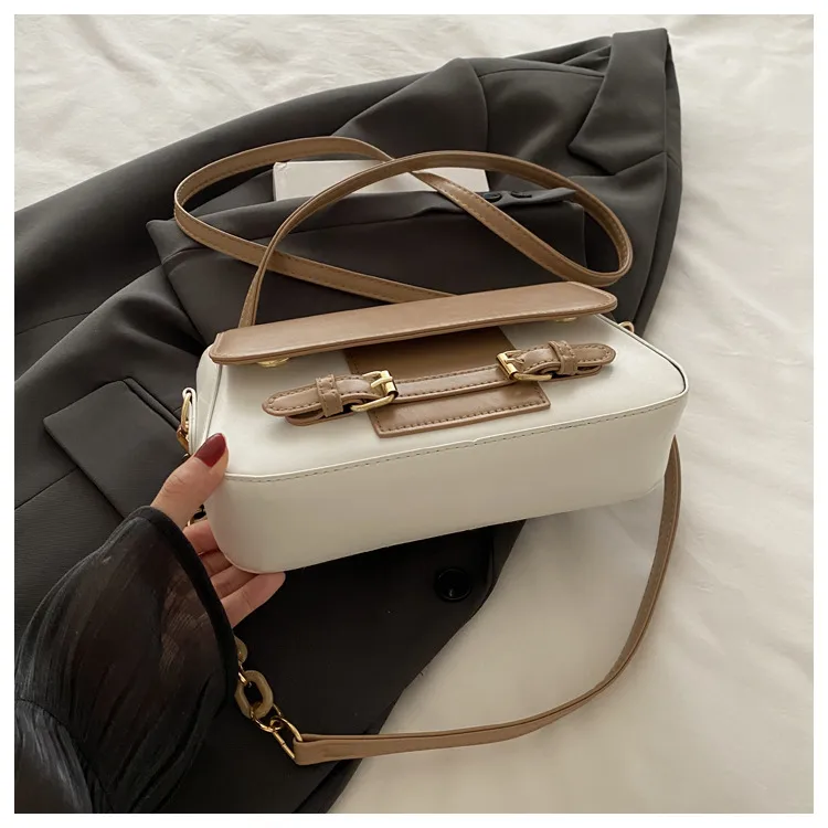Niche Design Sense Foreign Style Contrast Color Trend Summer New Fashion Casual All-match High-quality Shoulder Crossbody Bag For Women display picture 4